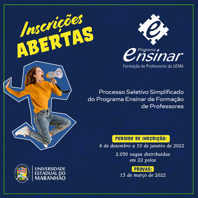 Inscrições Para O Vestibular Do Programa Ensinar/UEMA Iniciam Dia 6 De ...