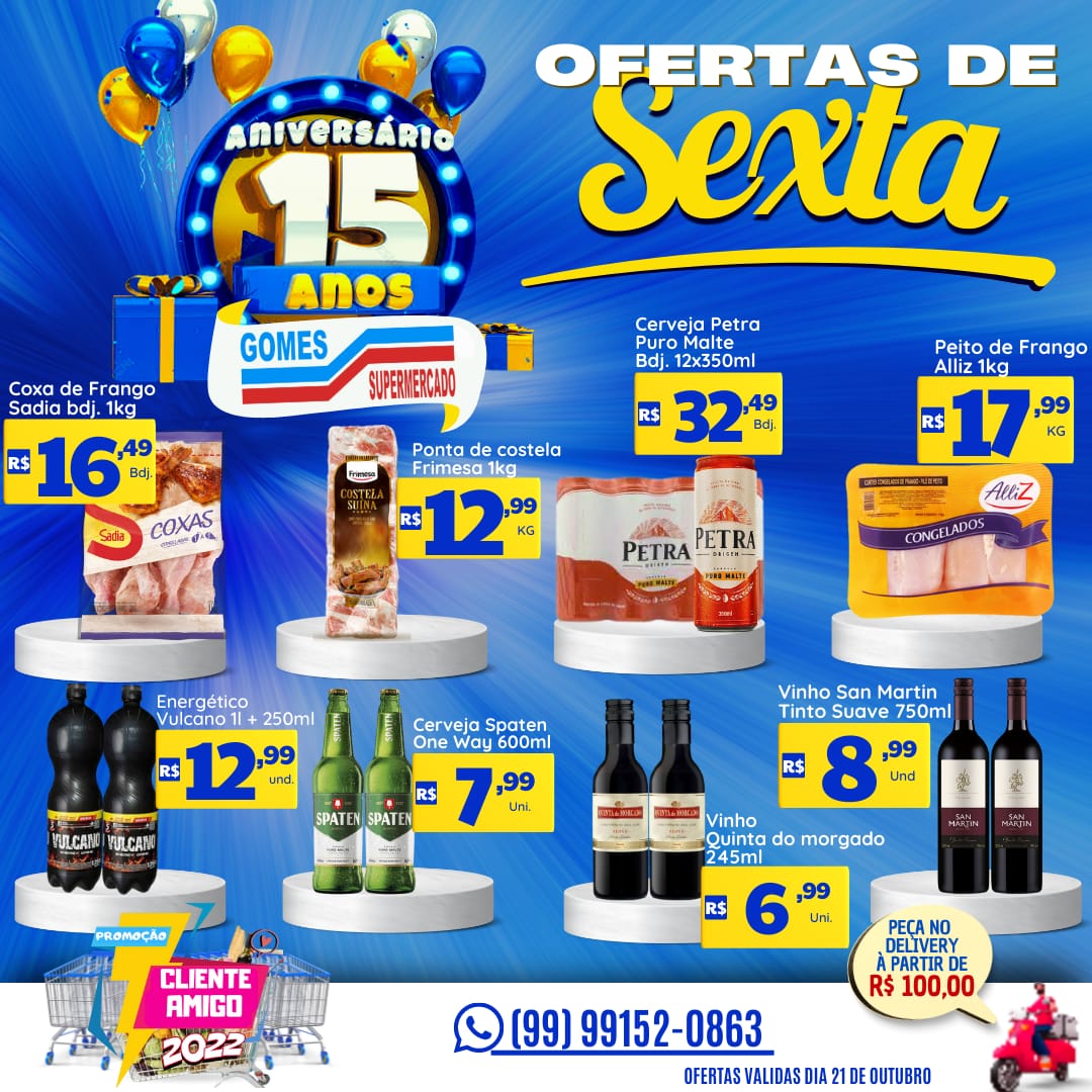 Mês de Março é Aniversário do - Supermercados Super Golff