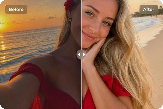 Utilizando aprimoramento fotogr&aacute;fico por IA para clarear rostos escuros naturalmente.